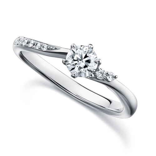 18 K Weißgold Diamant Ring Verlobung Labor erstellt 0,60 ct Rundschliff - Bild 3 von 9