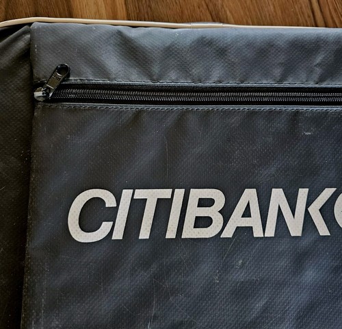 Vintage 90s San Francisco 49ers Citibank Seat Cushions 14"x14" w/Storage Pouch - Picture 7 of 7