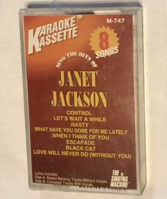 Janet Jackson Karaoke Cassette Backing Tracks Kassette No Vocals '93 Drag Show