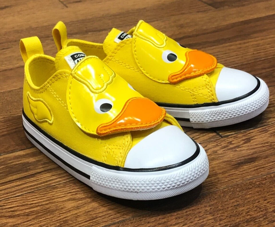 *NUEVO* Chuck Taylor All Star Infantil Piscina Flotador Fácil de Encargar Correa (TD) Amarillo (A11838F) Foto 2 de 4