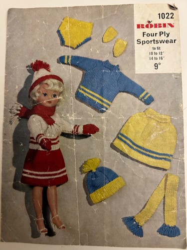 Fashion Doll Clothes Knitting Patterns. Assorted Patterns Used. - Picture 47 of 53