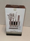 Artesa 5 Piece Cocktail Tool Set Brushed Stainless Steel Includes Stand *NEW* 