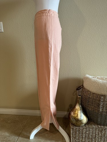 Together Women’s Peach Linen/Cotton Pants, Lined, Side Zipper Closure - Size 10 - Picture 2 of 10