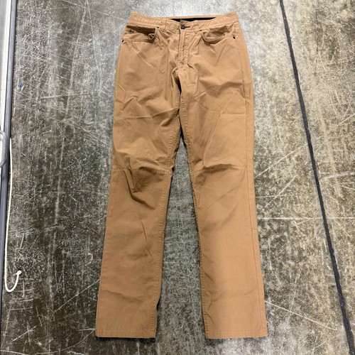 Pantalone Columbia Uomo 30x32 Cachi Tinta Unita Tasche Doppio Punto Gamba Dritta