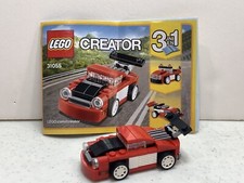 Lego 31055 Creator 3 in 1 - Red racer - 2017 - 100% Brick Complete