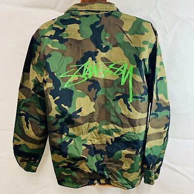 Stussy Camo Cruize Coach Jacket Camo Size Small 115402