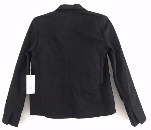 Giacca denim M. Martin aperta davanti donna taglia small blazer cotone nero - Foto 2 di 12