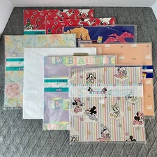 Vintage Gift Wrap Wrapping Paper Disney Baby All-Occasion Lot 16 Sheets/8 Packs