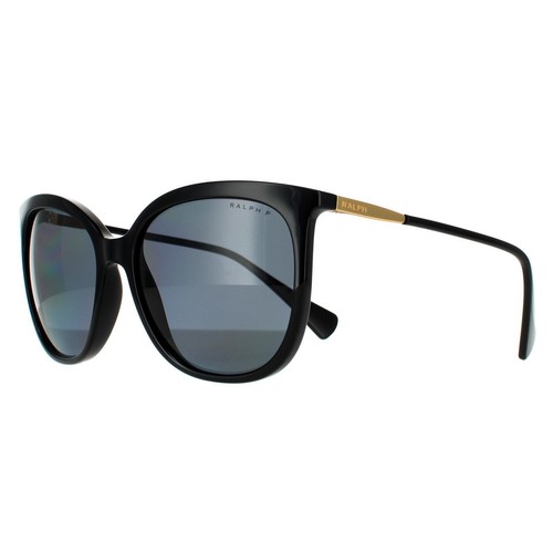 Ralph by Ralph Lauren Sunglasses RA5248 500181 Shiny Black Dark Grey Polarized - Picture 2 of 6