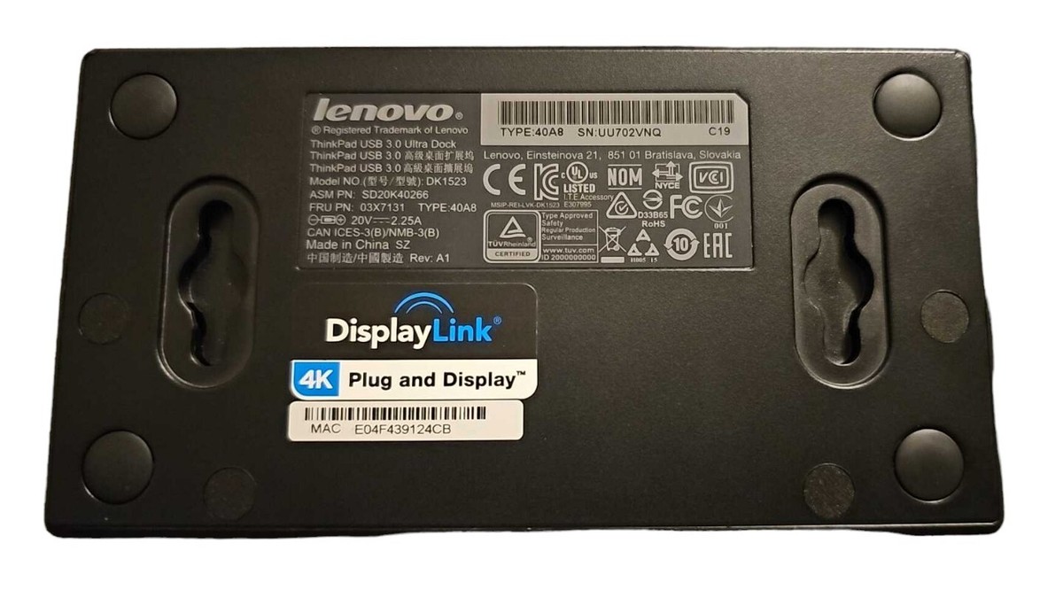 Lenovo - Lenovo ThinkPad USB3.0 ウルトラドック DK 1523 imgrc0100384212.jpg