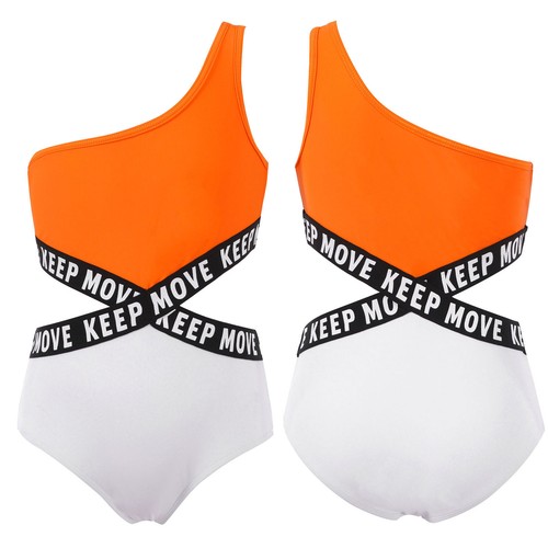 Girls Swimsuit UPF50+ One-Piece Swimming Bodysuit Beachwear Diving Leotard Park - Picture 8 of 99