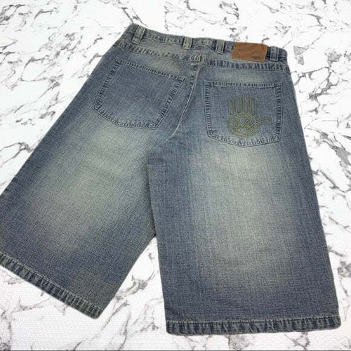 Pantalones Cortos de Denim Para Hombre Miskeen Vintage Azul Informal Nuevos con Etiquetas - Imagen 4 de 5