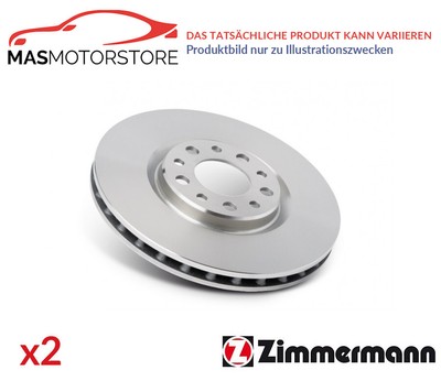 BREMSSCHEIBEN SATZ PAAR VORNE ZIMMERMANN 110222420 2PCS P FÜR ALFA ROMEO GIULIA