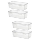 4 PCs Küchen Toast Box Brotbehälter Transparentes Gewürzbox