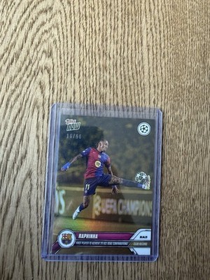 Raphinha /50 Topps Now First Player To Achieve 20 UCL Goal Contributions