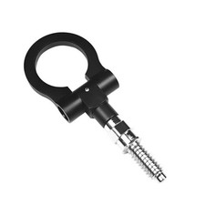 Car Front Bumper Tow Hook, Metal Bumper Pulls Trailer Rotary Tow Hooks, black