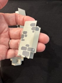 Two LEGO Old Gray Panel 3x3x6 Corner Brick Scattered 6074 6077 & One Plain Grey