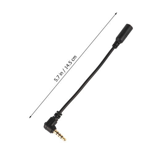 2 PCS Microphone Adapter Cable Replacement TRS to TRRS Converter - Picture 3 of 12