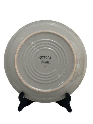 "Juego de 2 platos de cena cupé de galería de mesas de 10,75"" gris granja" - Imagen 2 de 4