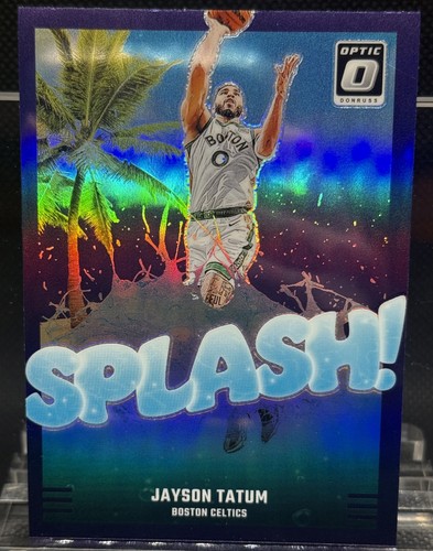 2024-25 Panini Donruss Optic - Splash! Jayson Tatum #11 Purple Prizm Celtics