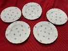 5 Salad Plates Herend MILLE FLEURS 01518 MF Mille Fleur 7.5” Scalloped Gold Edge