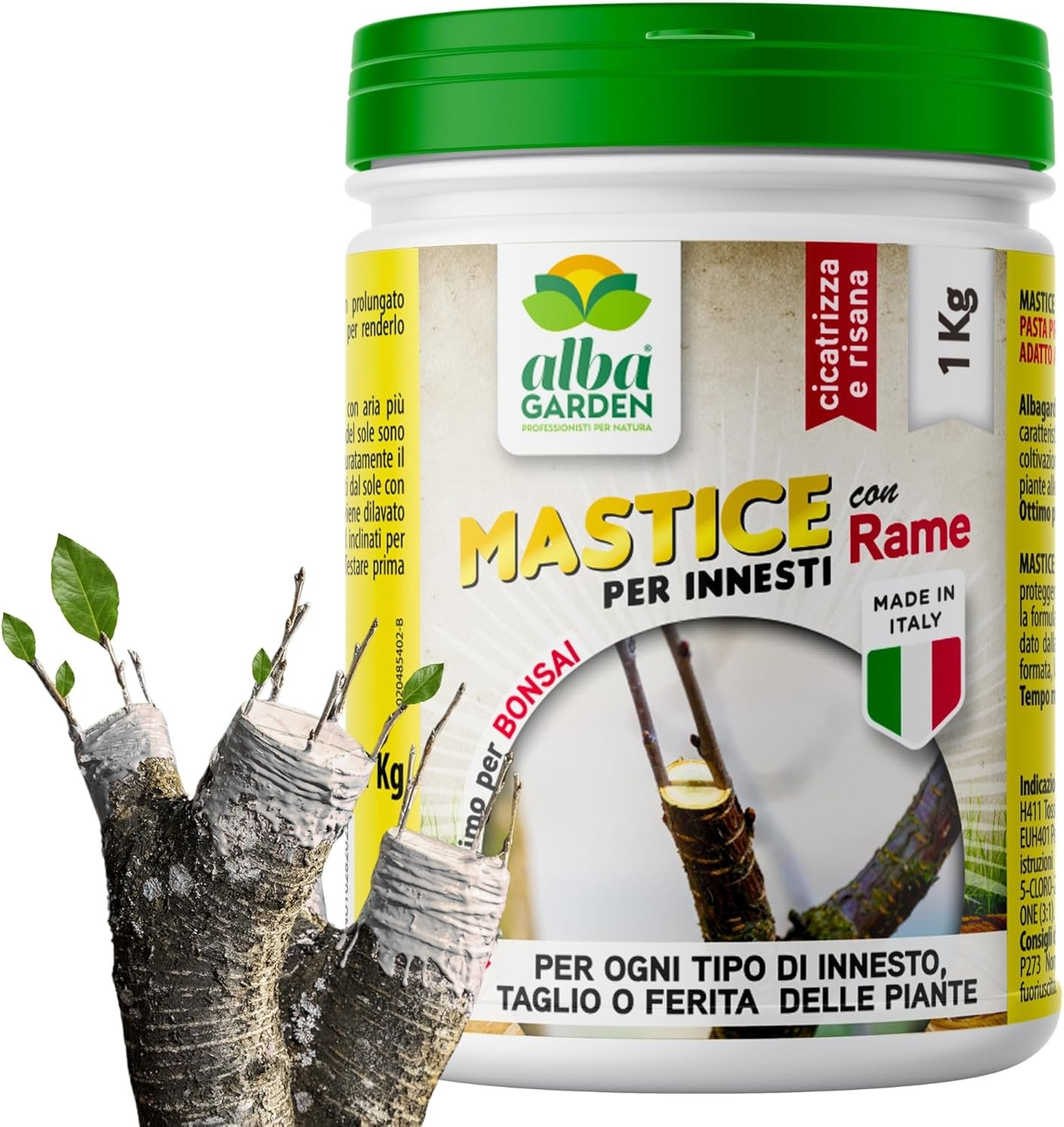 Mastice per Innesti e Potature con Rame - Pasta Cicatrizzante Professionale