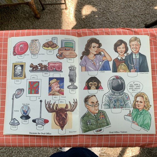Ronald & Nancy Reagan, First Family Paper Dolls 1981 VTG GOP Political UNCUT - Picture 9 of 21