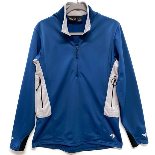 Mountain Hardwear, Vintage Mountain Hardwear Blue 1/2 Zip Pullover Men’s L Hiking Jacket Made USA