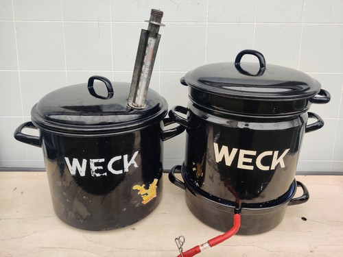 WECK Original Entsafter Dampfentsafter Emaille Einkochtopf 60er - Bild 1 von 5