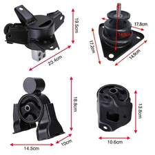 4PCS Engine Motor & Trans Mount for 10-13 Kia Forte 2.0L 2.4L Auto Trans 9360