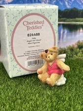   Cherished Teddies 2001 Mini Angel On Cloud July Birthstone Bear