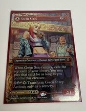 Marvel Spider-Man MTG Magic The Gathering Gwen Stacy Ghost Spider Foil M 0202