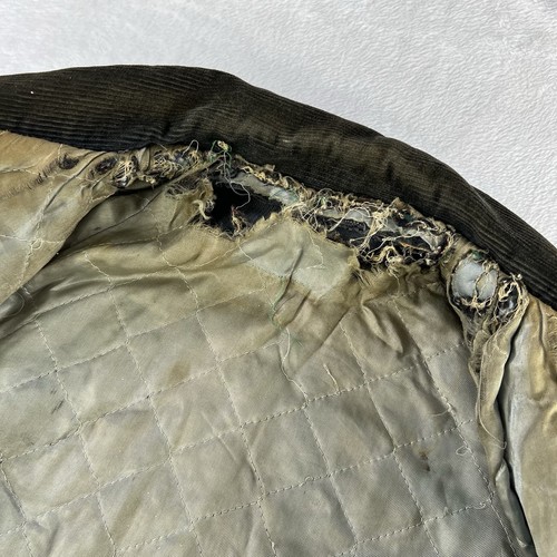 Chaqueta Universitaria De Colección Años 50 Envejecida Conrad Weiser Negra Pana Talla Pequeña - Imagen 11 de 14