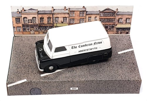 Corgi 1/43 Scale D981 - Bedford CA Van The Cambrian News - Black/White - Picture 4 of 5