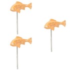 Set of 3 Koi -Harzhandwerk Garten Fisch Miniatur-Fischstatue