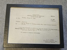 Vintage 1944 WWII ETOUSA Promotion Letter Eisenhower R.B. Lovett Seal U.S. Army