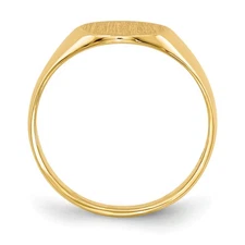 14k 9.5x8.5mm Closed Back Signet Ring RS275