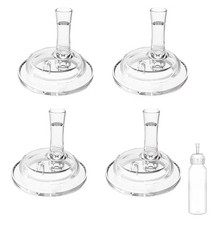 Sippy Straw Nipples For Dr. Brown  s Narrow Baby Bottles 100 Food Grade 4 PACK