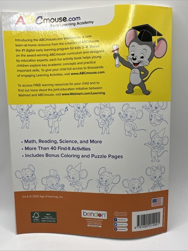 ABCMouse.com Early Learning Games, Find-Its, & More Activity Workbook Ages 3... - Picture 2 of 2