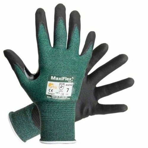 MaxiFlex 34-8743 Cut Resistant Nitrile Coated Work Gloves with Green Knit She... - Picture 2 of 6
