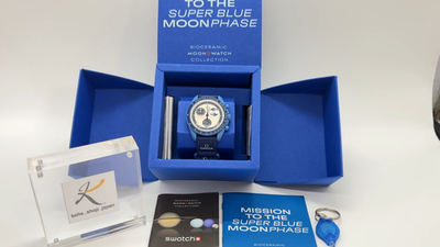 Swatch x Omega Moonswatch Mission To The Super Blue Moon Moonphase