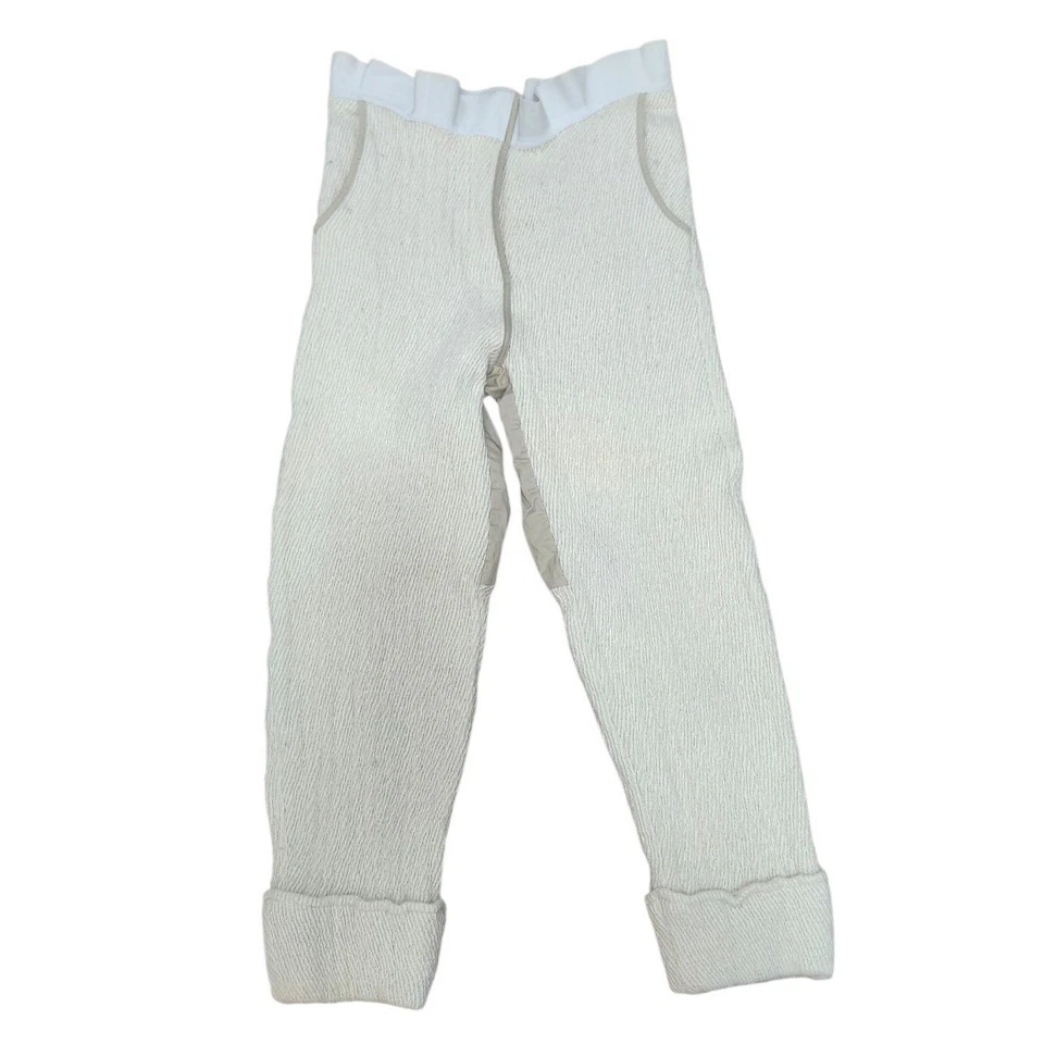 Calça de lã Acne Studios designer vanguarda alternativa perna curva sarja - Imagem 3 de 4