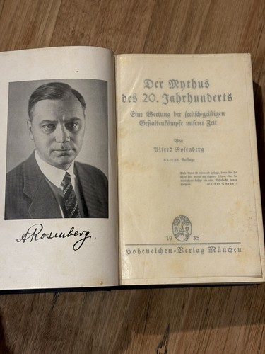 Der Mythus Des 20.Jahrhunderts Alfred Kolenberg 1935 HC In German - Picture 4 of 6