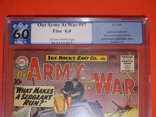 UNSERE ARMEE IM KRIEG # 97 - PGX FINE 6.0 - 1960 FRÜHE SGT ROCK - Bild 3 von 5