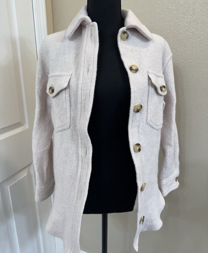 Women’s Wilfred Free Cream Wool Jacket Size XXS Ganna - Picture 2 of 11