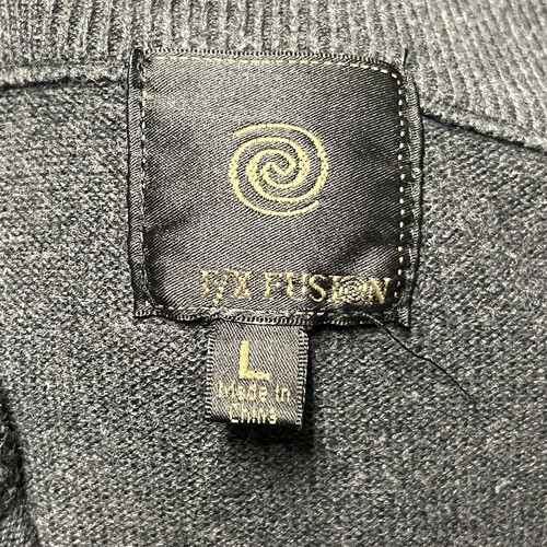 F/X Fusion Sweater Mens Large Dark Gray 1/4 Zip Alabama Crimson Tide Elephant - Picture 3 of 7
