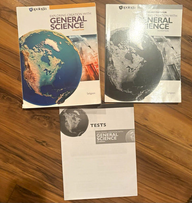 Apologia Exploring Creation w/ General Science 3rd Ed PB Solutions + Tests