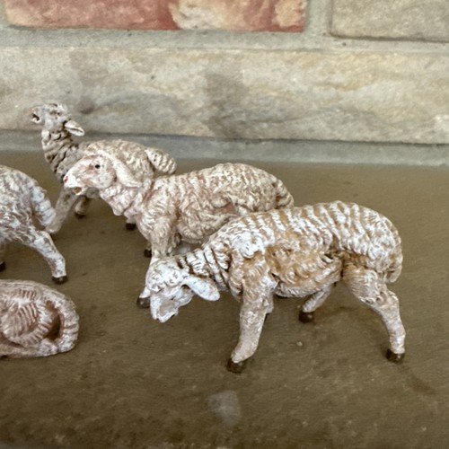 FONTANINI Italien Schafe Lämmer 8er Set Krippe 2" H - Bild 4 von 5