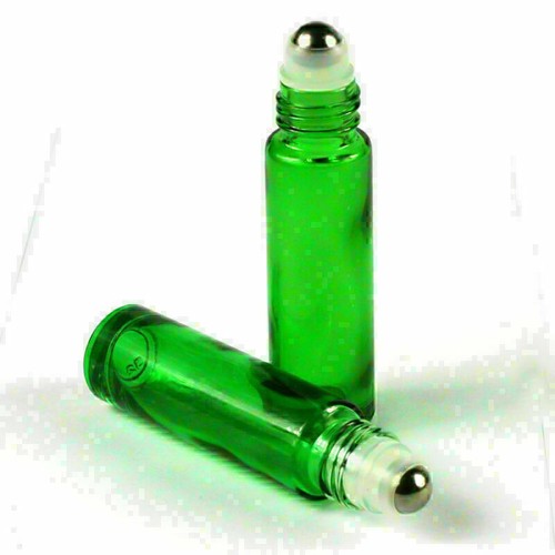 Rollo de vidrio verde grueso de 1 ~ 50 piezas de aceites esenciales de rodillo de acero A - Imagen 2 de 3