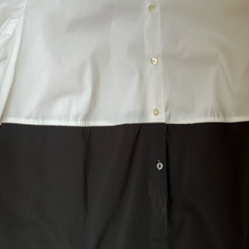Abito camicia Hubert Gasser nero bianco colletto TAGLIA 46/10 - Foto 4 di 6